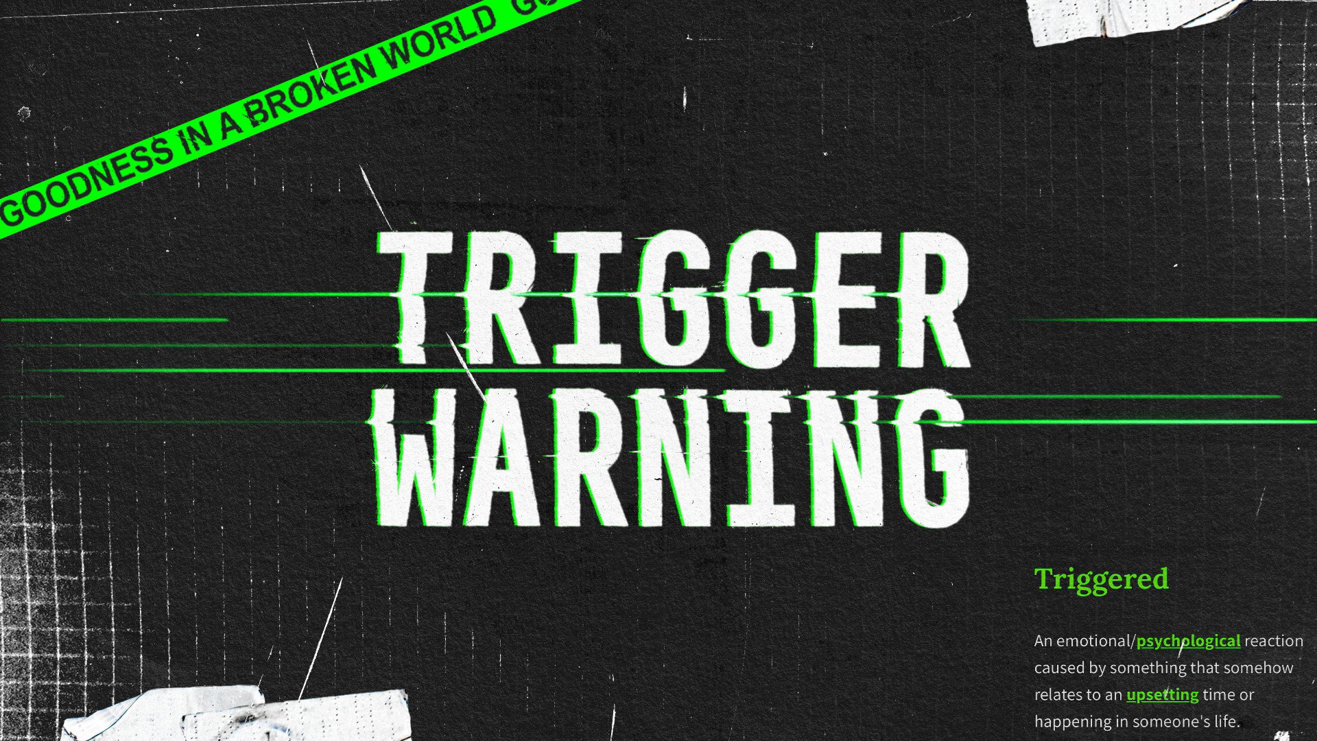 Houston's First Series: Trigger Warning